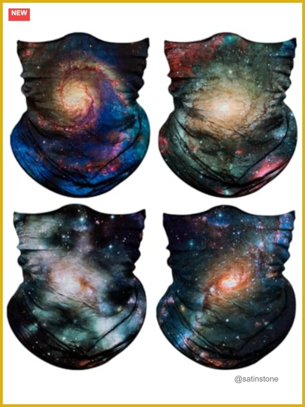 4-Pack Neck Gaiter Face Mask for Men Women Unisex Outdoor Headwear